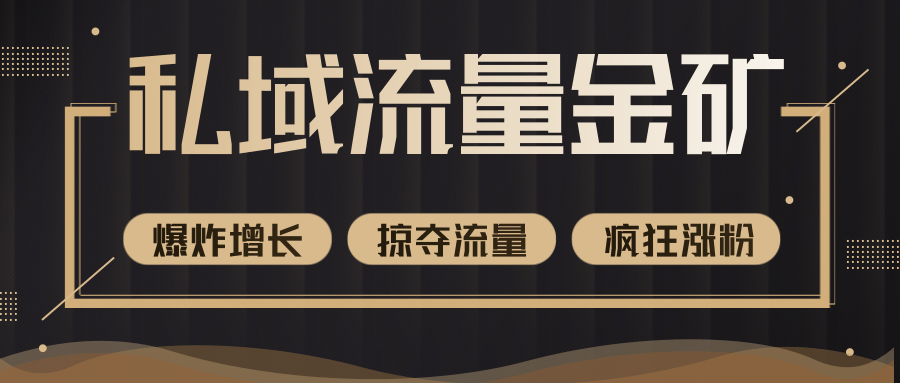 价值2200元私域流量的金矿，循环获取各大媒体精准流量，无限复制网红的精准流量！-私藏资源社