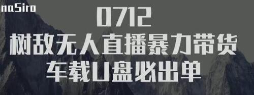 树敌‮习研‬社抖音无人直播暴力带货车载U盘必出单，单号单日产出300纯利润-私藏资源社