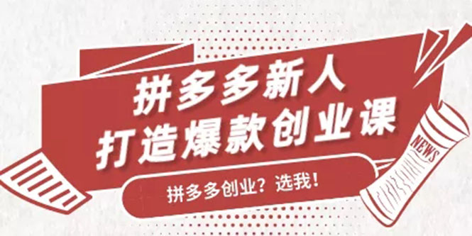 拼多多新人打造爆款创业课：快速引流持续出单，适用于所有新人-私藏资源社