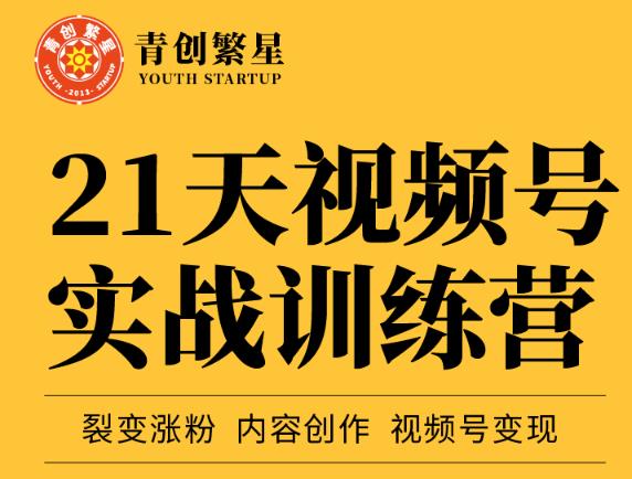 张萌21天视频号实战训练营，裂变涨粉、内容创作、视频号变现 价值298元-私藏资源社