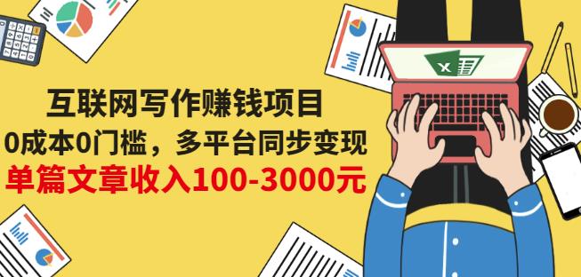 互联网写作赚钱项目：0成本0门槛，多平台同步变现，单篇文章收入100-3000元-私藏资源社