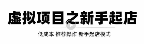 虚拟项目快速起店模式，0成本打造月入几万虚拟店铺！-私藏资源社