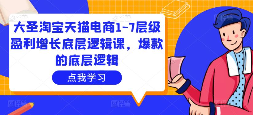 大圣淘宝天猫电商1-7层级盈利增长底层逻辑课，爆款的底层逻辑-私藏资源社