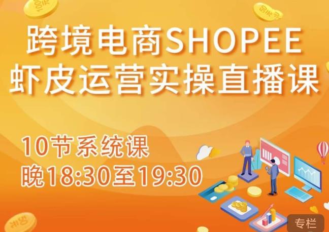 跨境电商Shopee虾皮运营实操直播课，从零开始学，入门到精通（10节系统课）-私藏资源社