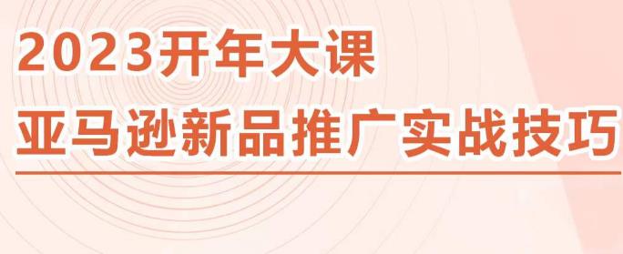 2023亚马逊新品推广实战技巧，线下百万美金课程的精简版，简单粗暴可复制，实操性强的推广手段-私藏资源社