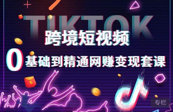 跨境短视频TIKTOK 0基础到精通网赚变现套课，跨境短视频独立站带货变现技巧-私藏资源社