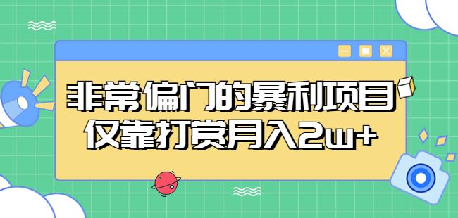 非常偏门的暴利项目，仅靠打赏月入2w+-私藏资源社