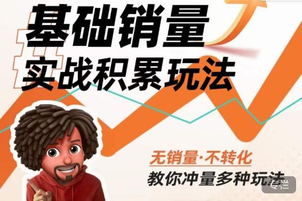 内功丨淘系基础销量实战积累玩法，无销量·不转化，教你冲量多种玩法-私藏资源社