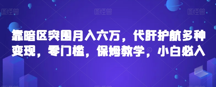 靠暗区突围月入六万，代肝护航多种变现，零门槛，保姆教学，小白必入【揭秘】-私藏资源社