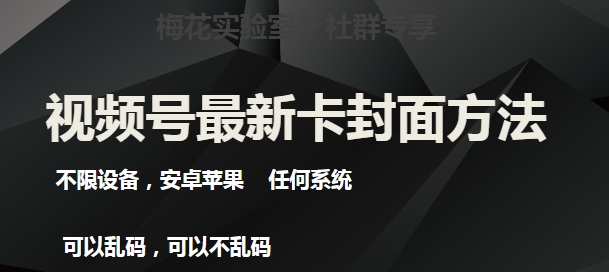 梅花实验室社群最新卡封面玩法3.0，不限设备，安卓苹果任何系统-私藏资源社