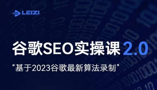 雷子·谷歌SEO 2.0实战课，独立站询盘自由必备，基于2023谷歌最新算法录制-私藏资源社