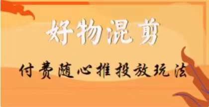 【万三】好物混剪付费随心推投放玩法，随心投放小课抖音教程-私藏资源社