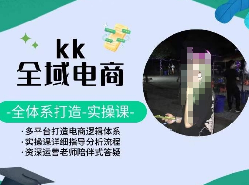 KK全域电商，全体系打造实操课，多平台打造电商逻辑体系-私藏资源社